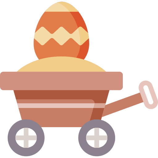 Easter egg shopping store online store birthday and party icon