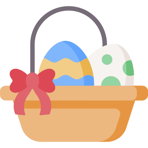 Easter eggs easter eggs basket cultures icon