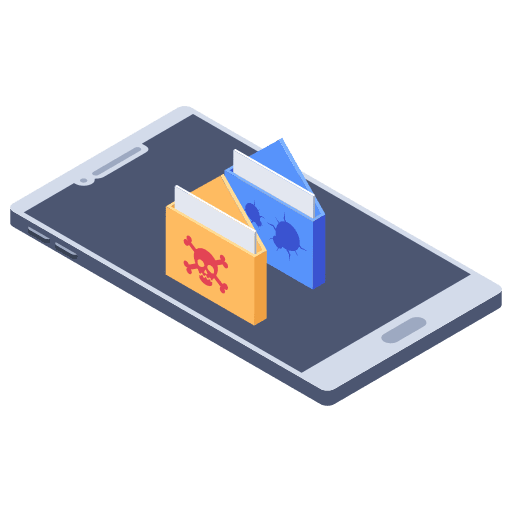 Alert alert smartphone fraud icon