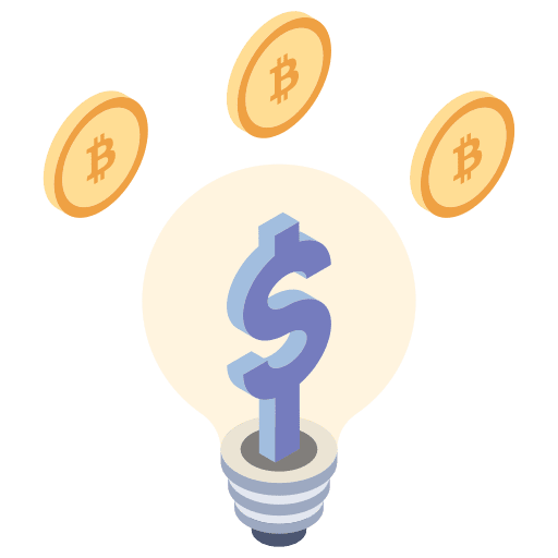 Business idea money startup business idea icon