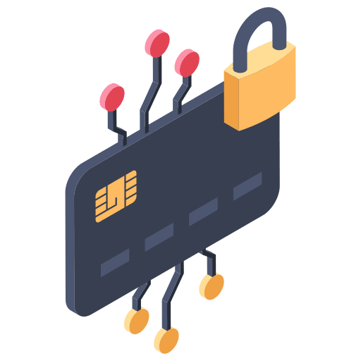 Confidential data mastercard credit card icon