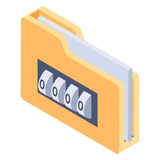 Secure folder confidentiality security confidential icon