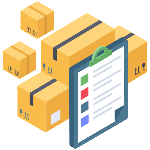 Checklist delivery product shipping and delivery icon