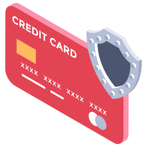 Payment method credit card commerce security icon