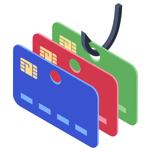 Phishing fishing hook fraud hacker icon