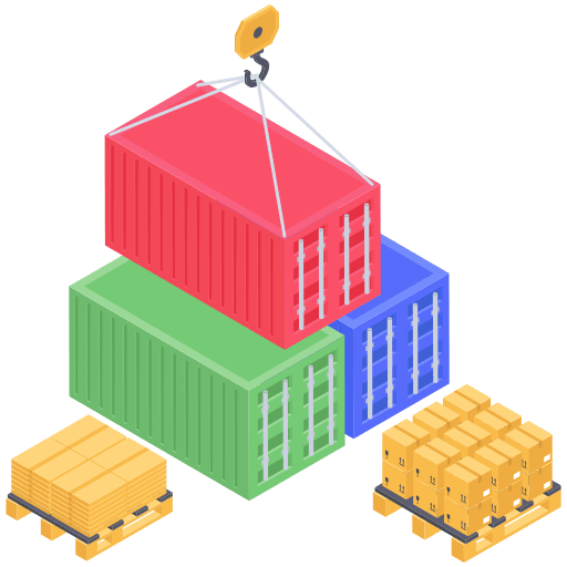 Cargo product shipping and delivery delivery icon
