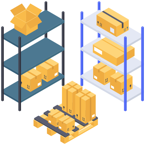 Storage logistics products storage icon