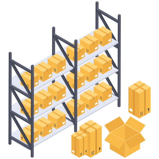 Storage warehouse box storage icon