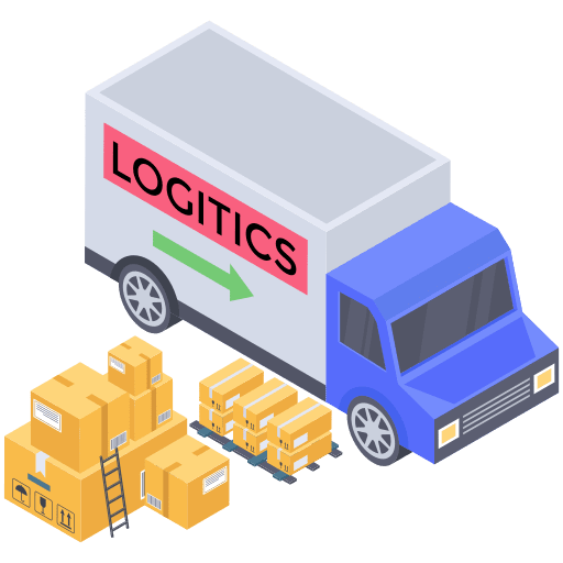 Cargo delivery truck logistics delivery icon