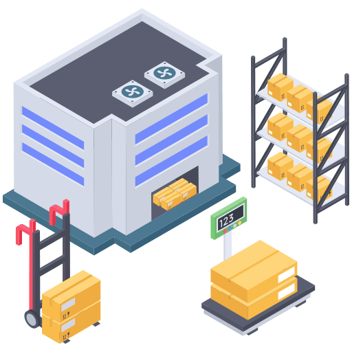 Storage stacks cargo storage delivery icon