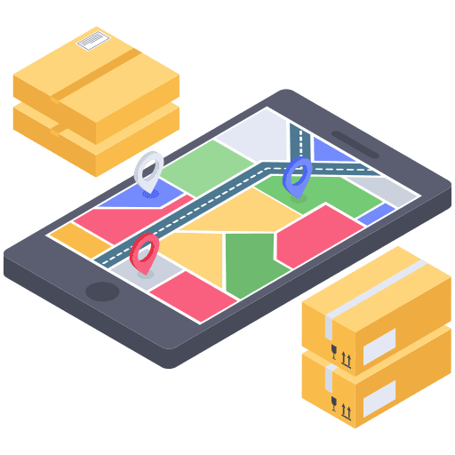 Tracking online shipping tracking icon
