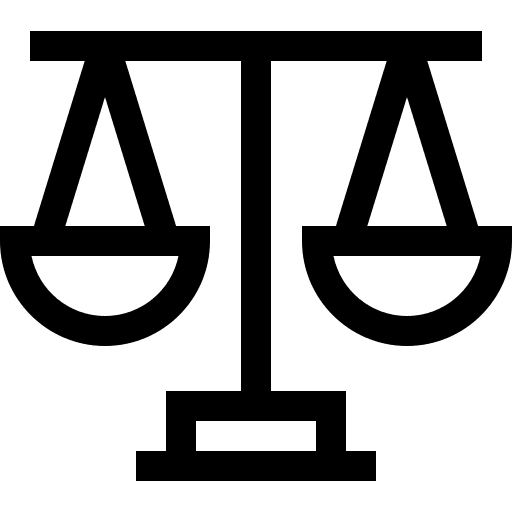 Balance judge benchmark legal icon