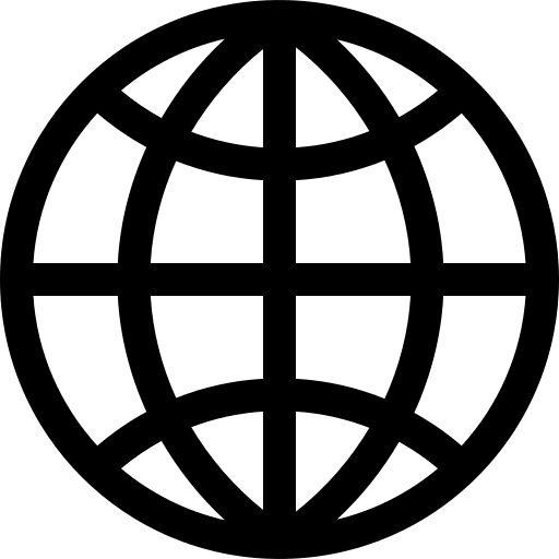 Globe marketing wireless internet signs icon