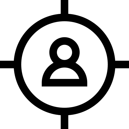 Targeted shooting aim targeted icon