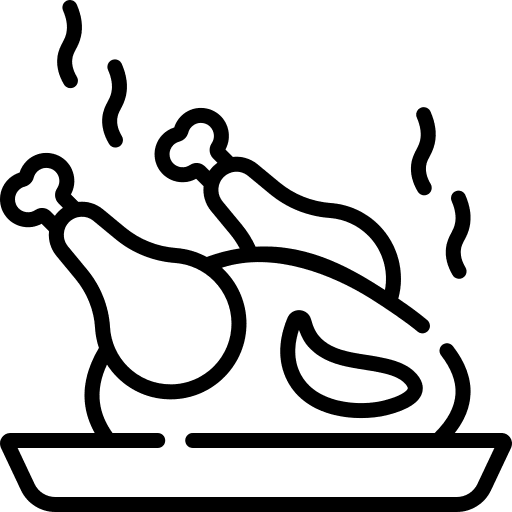 Boiled chicken leg chicken roast chicken icon