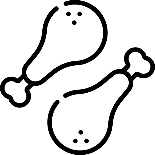 Chicken leg chicken leg meat food and restaurant icon