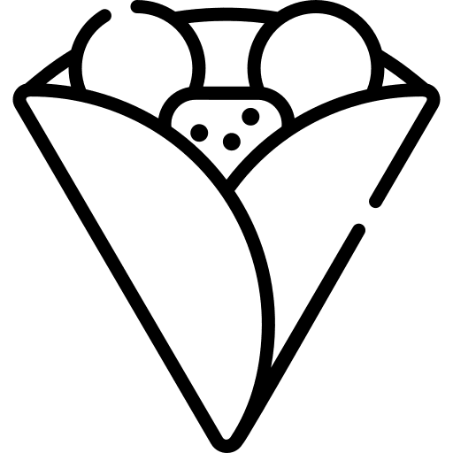 Crepe crepe food and restaurant sweet icon