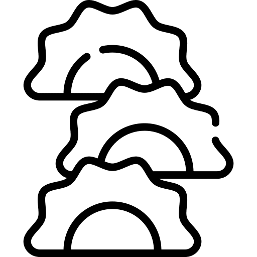 Dumplings food and restaurant dumplings chinese icon