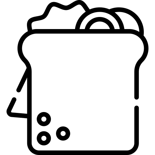 Sandwich snack bread food icon