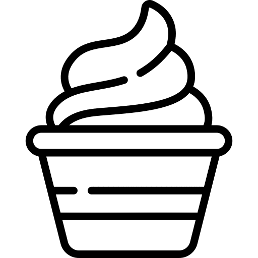 Cupcake food and restaurant cherry cupcake icon