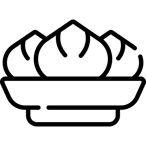 Dumplings jam chinese food and restaurant icon