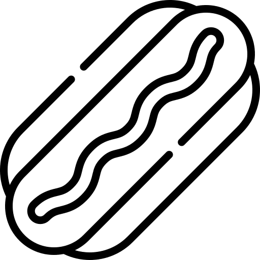 Hot dog cultures sausage food and restaurant icon