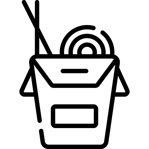 Noodles pasta food and restaurant noodles icon