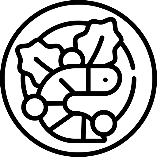 Prawn grill cook prawn icon