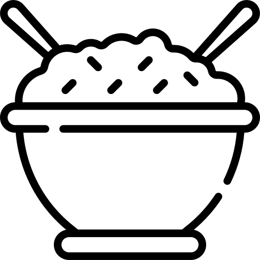 Rice rice bowl sticks rice icon