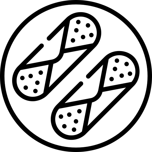 Cannoli sweet food and restaurant chocolate icon