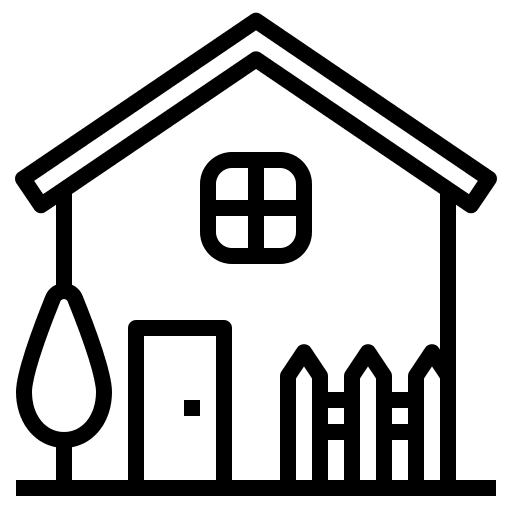 Home garden education real estate icon