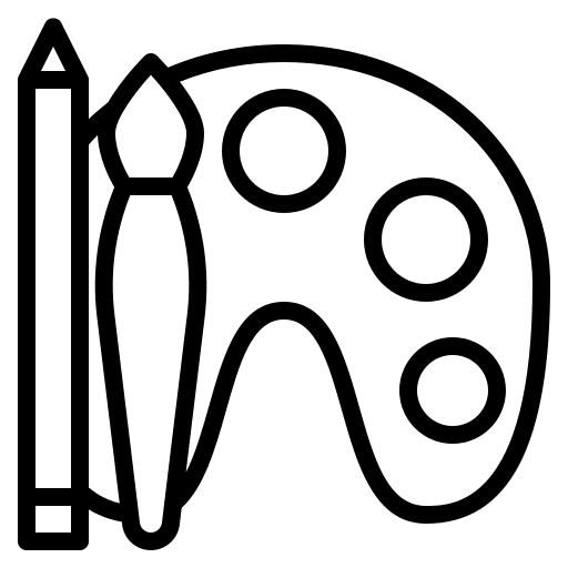 Art art stationery painting icon