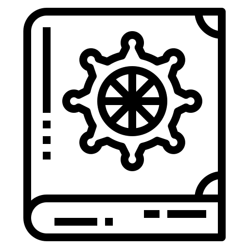 Buddhist buddhist buddhism book icon