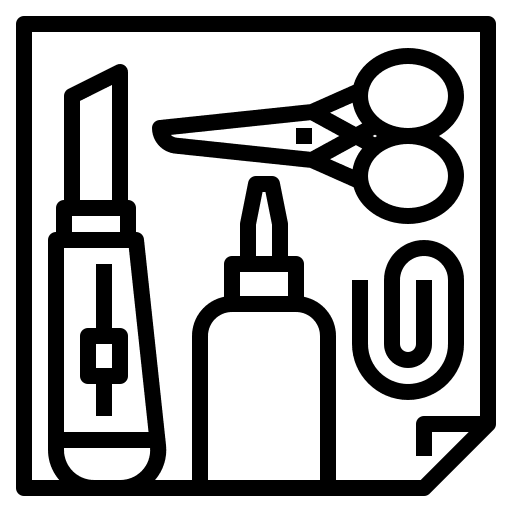 Craft art project diy icon