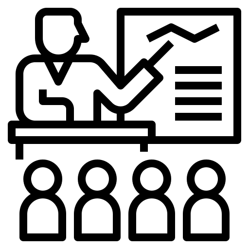 Teaching presentation training course advanced training icon