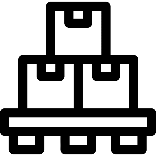 Box quantity cardboard shipping and delivery icon