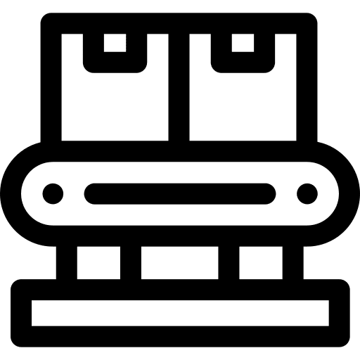 Conveyor belt box conveyor control icon