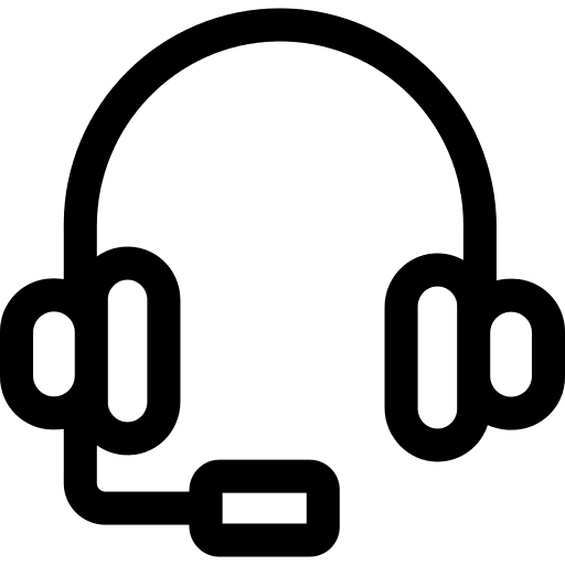 Customer service headphone support call center icon