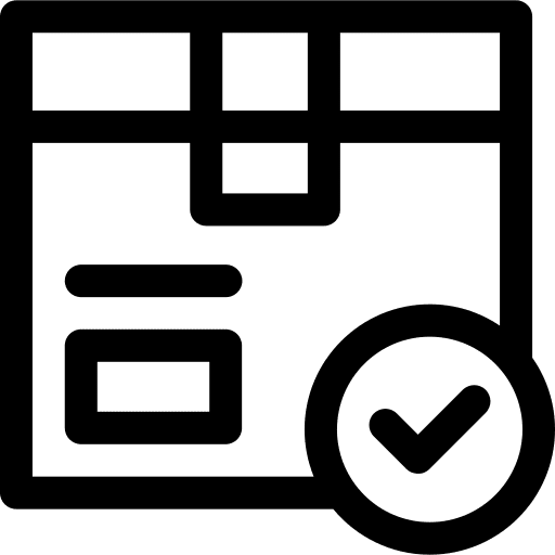 Delivery quality control delivery control icon