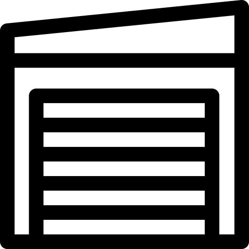 Warehouse building shipping and delivery warehouse icon