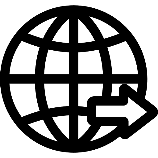 Worldwide shipping and delivery world shipping icon