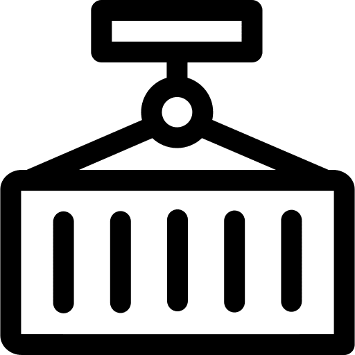 Container industry shipping and delivery shipping icon
