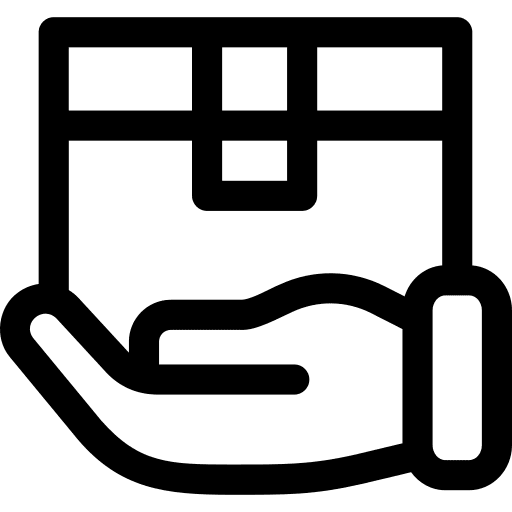 Shipping order package drop shipping icon