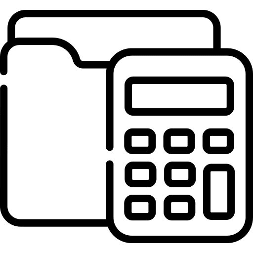 Accounting pencil business and finance savings icon