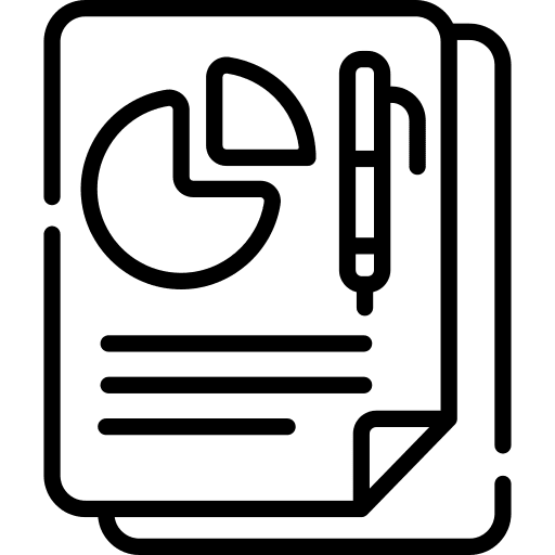 Business report banking business report business and finance icon