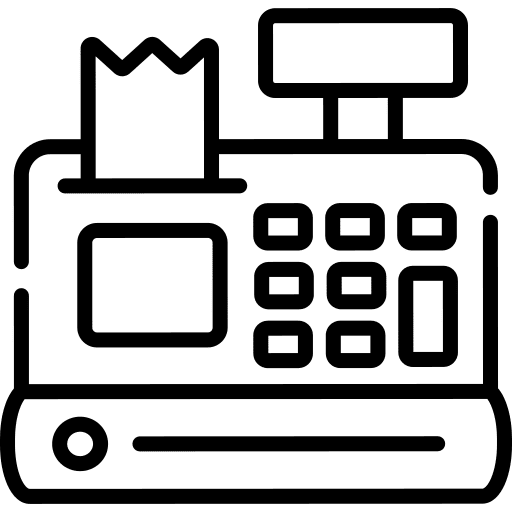 Cash machine cashier cash register cash machine icon