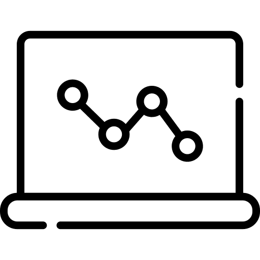 Laptop exchange technology business and finance icon