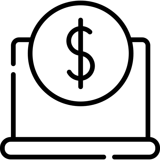 Digital money technology computer money icon