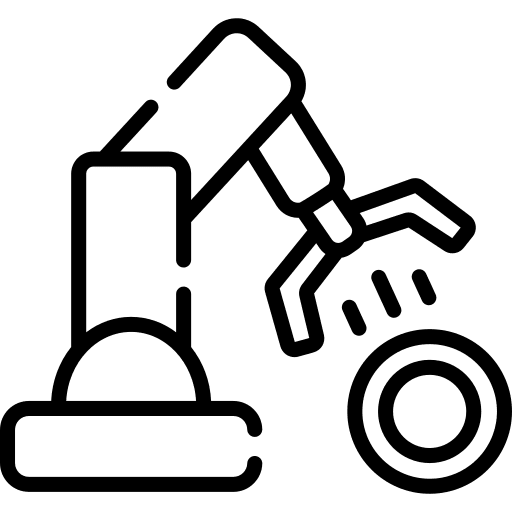 Robot money investment hierarchy icon