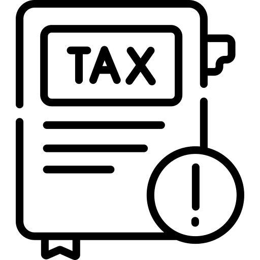 Tax charge document file icon